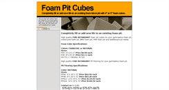 Desktop Screenshot of foampitcubes.com